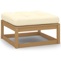 Sodo komplektas su pagalvėlėmis (11 dalių, medaus ruda) - Lauko baldų komplektai