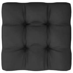 Sodo komplektas su pagalvėmis, 14 dalių, juodas pušies masyvas - Lauko baldų komplektai