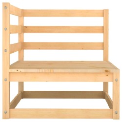 Sodo poilsio baldų komplektas (13 dalių, pušies mediena) - Lauko baldų komplektai