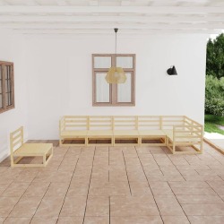 Sodo poilsio baldų komplektas, 7 dalių, pušies medienos masyvas;