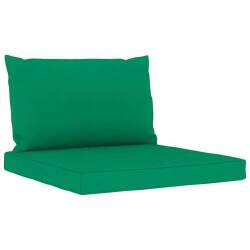 Sodo poilsio baldų komplektas su žaliomis pagalvėlėmis, 6 dalių - Lauko baldų komplektai