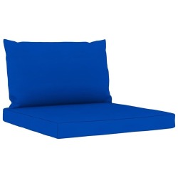 Sodo poilsio komplektas su mėlynomis pagalvėlėmis, 10 dalių - Lauko baldų komplektai