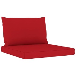 Sodo poilsio komplektas su raudonomis pagalvėlėmis, 6 dalių - Lauko baldų komplektai