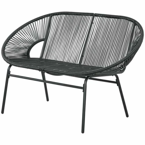 Sodo suolas Outsunny 132x72x83cm., juodos spalvos