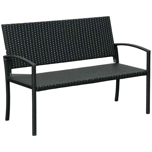 Sodo suoliukas Outsunny 122x60x85cm., juodos spalvos