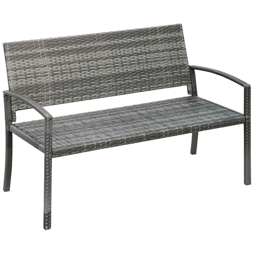 Sodo suoliukas Outsunny 122x60x85cm., pilkos spalvos