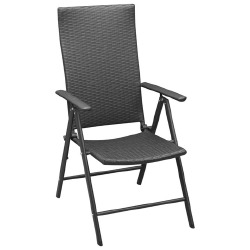 Sodo valgomojo baldų komplektas, kėdės juodos spalvos - Lauko baldų komplektai