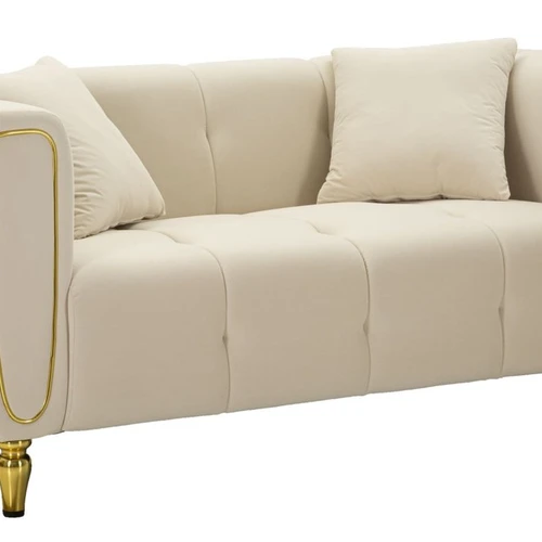 Sofa ALMA, Dvivietė su pagalvėlėmis, 155 × 71 × 81 cm