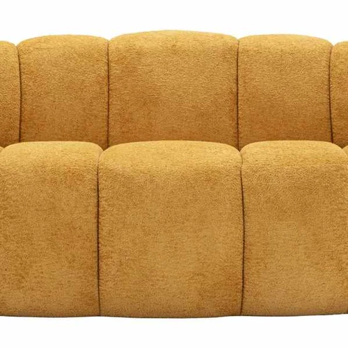 Sofa Ball, 2 vietų, Geltona, 145 × 69 × 80 cm - Sofos