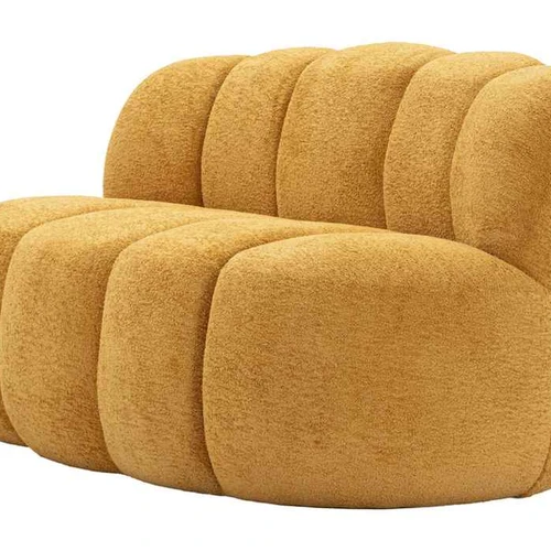 Sofa Ball, 2 vietų, Geltona, 145 × 69 × 80 cm - Sofos