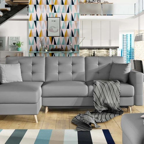 Minkštas kampinis su miegojimo funkcija 120x210 cm