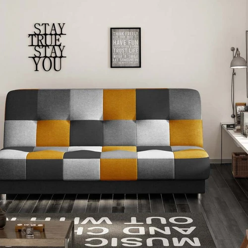 Sofa EL1257 – erdvus miegamasis paviršius ir elegantiškos kojelės