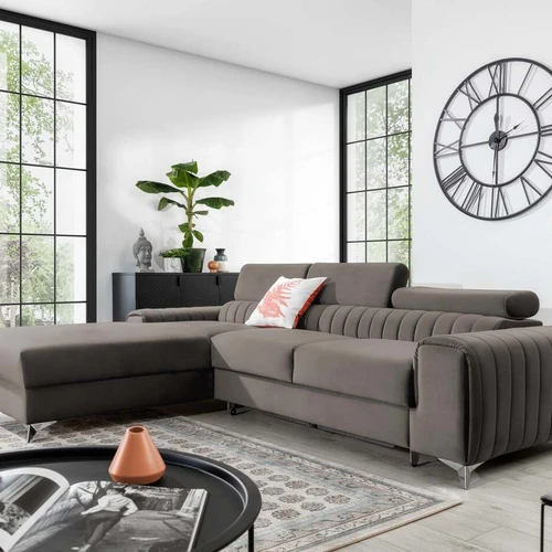 Aukštos kokybės EL2823 sofa su T30+HR putomis ir „delfino“ mechanizmu