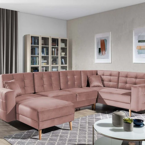 Aukštos kokybės kampinis blokas su erdviu skyrium patalynei