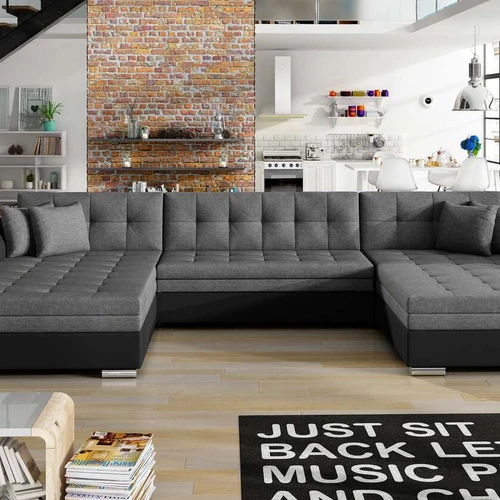 Komfortiška kampinė sofa EL3330 su T30 putplasčiu ir gofruota spyruokle