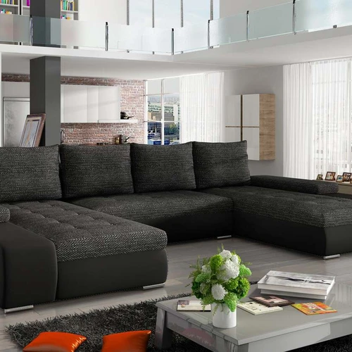 Stilinga kampinė sofa EL3422 su gofruota spyruokle ir atspariu putplasčiu