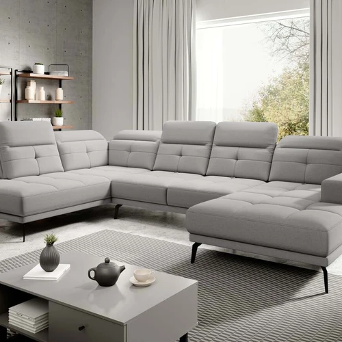 EL4287 – didelė kampinė sofa su elegantišku skiautiniu