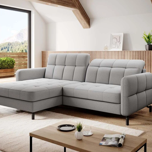EL4330 Grey – stilinga ir funkcionali L formos kampinė sofa