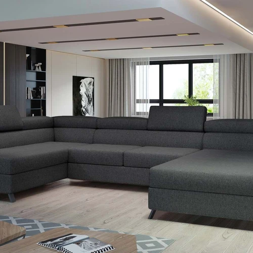 Prabangi EL5170 sofa su plati sėdynė ir elegantiškomis kojomis