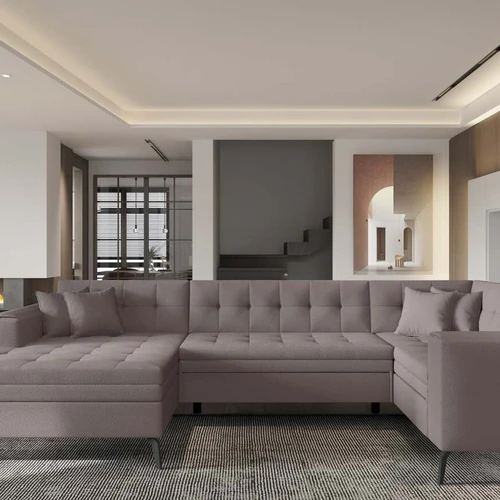 Elegantiška kampinė sofa su įvairiais spalvų variantais