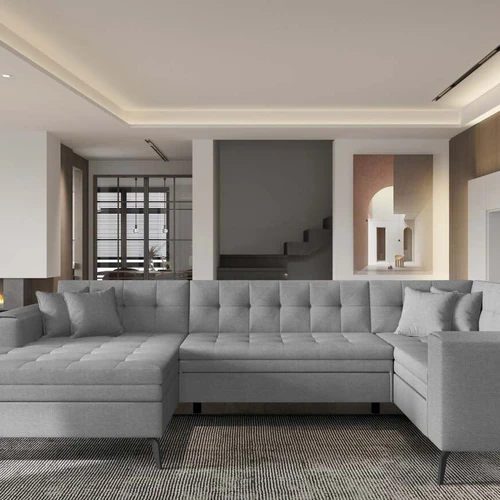 Daugiafunkcė kampinė sofa su minkšta sėdyne