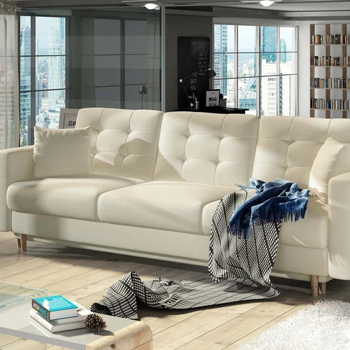 Minkšta ir atspari EL6814 sofa su elegantiška apdaila