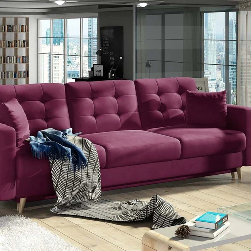 Stilinga EL6814 sofa su lankstomis sėdynėmis ir minkšta apdaila