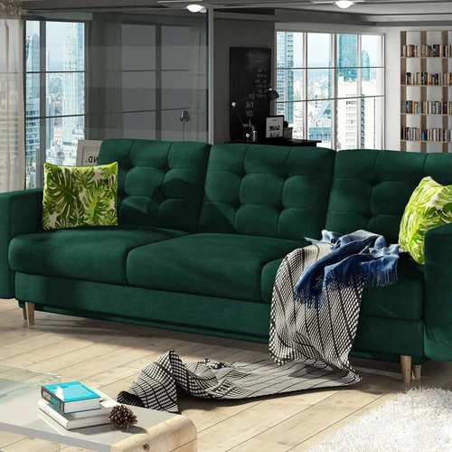 Klasikinė EL6814 sofa su gofruotomis spyruoklėmis ir T30 porolonu