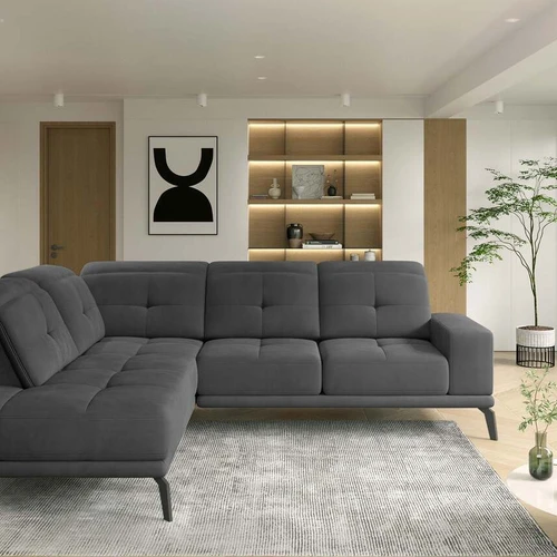 Stilinga ir unikali kampinė sofa EL7790 su elegantiška apdaila