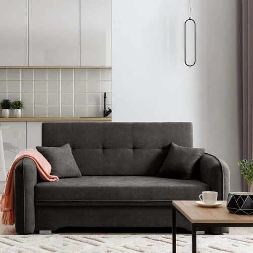 Ištraukiama lova EL9520 su dekoratyvinėmis pagalvėmis ir skiautiniais