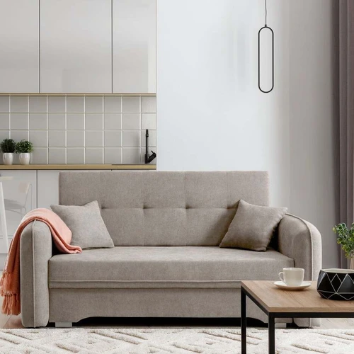 EL9520 lova su 3 cm plastikinėmis kojomis ir funkcionaliu dizainu