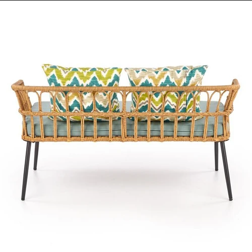 Įvairiaspalvės sintetinio rotango kėdės su minkštu audiniu