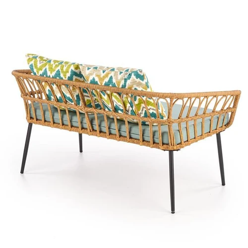 Elegantiški sintetinio rotango kėdės su miltelinio plieno karkasu