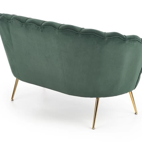 Ergonominė žalona sofos kėdė su aukso kojomis