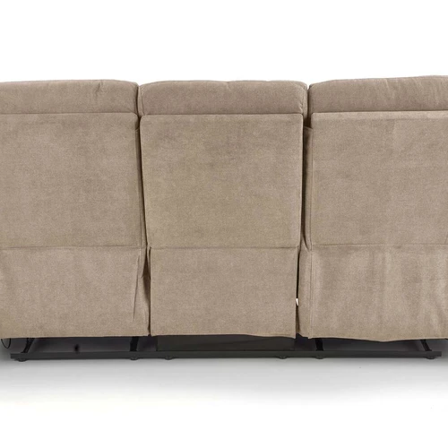 Smėlio spalvos sulankstoma sofa, puikus sprendimas įvairiems interjerams