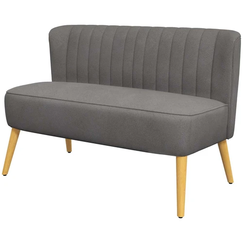 Sofa Homcom 117x56,5x77cm., tamsiai pilkos/šviesiai rudos spalvos