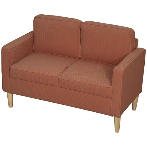 Sofa Homcom 117x63x79cm., oranžinės/šviesiai rudos spalvos