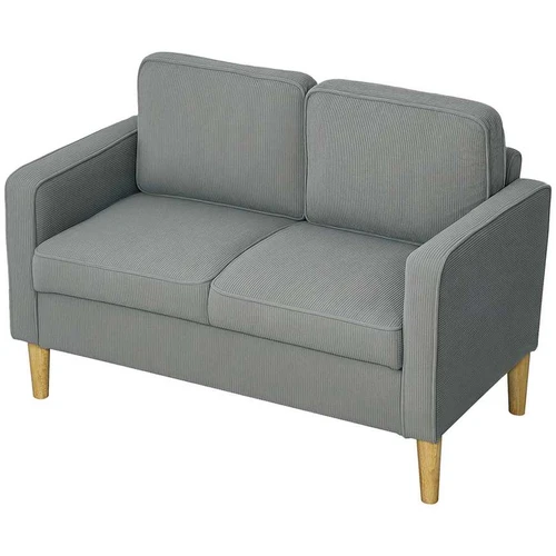 Sofa Homcom 117x63x79cm., pilkos/šviesiai rudos spalvos