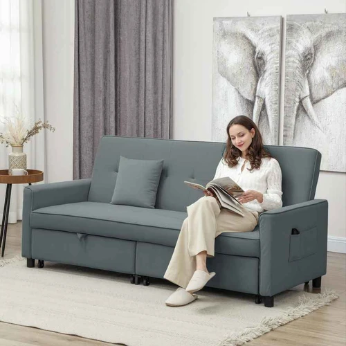 Sofa-lova 191 cm su ratukais ir rankenomis