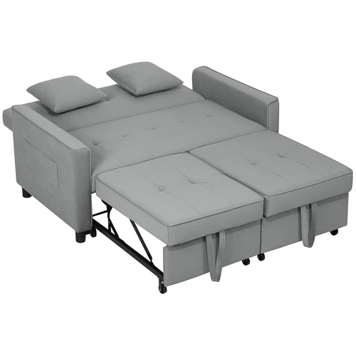 Sofa-lova, 4 funkcijų, Pilka, 140,5 × 89 × 90,5 cm