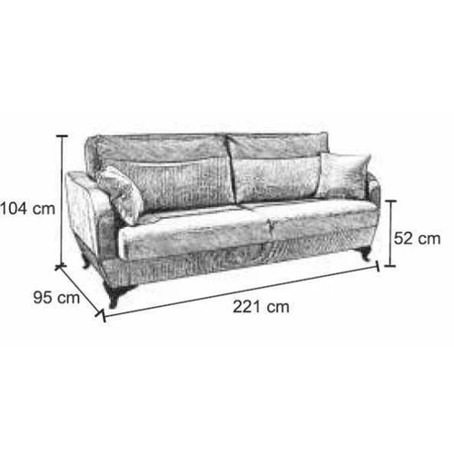Moderni EU kilmės sofa su pristatymu per 18-25 d.d.