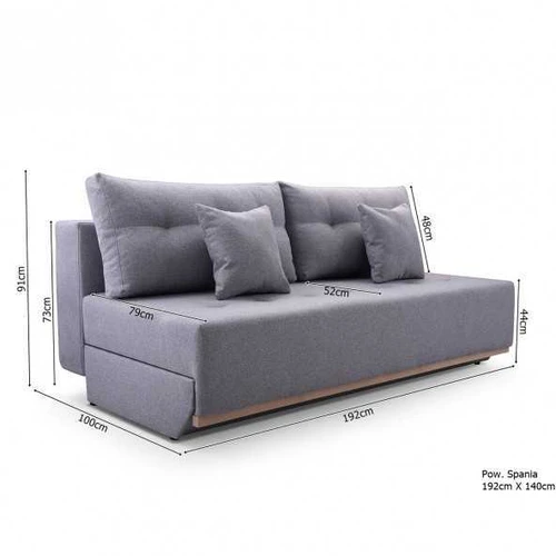 Patogi sofos lova su 24 mėnesių garantija ir miego funkcija