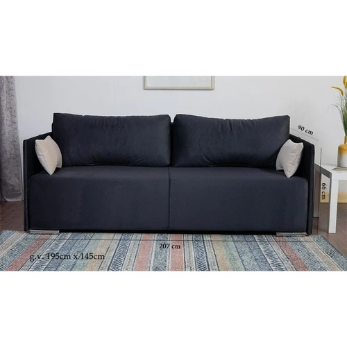 Patogi transformuojama sofa-lova su miegamąja vieta 145x195 cm