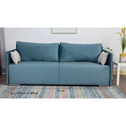 Minkšta sofa-lova su Zig-Zag spyruoklėmis ir PU putomis