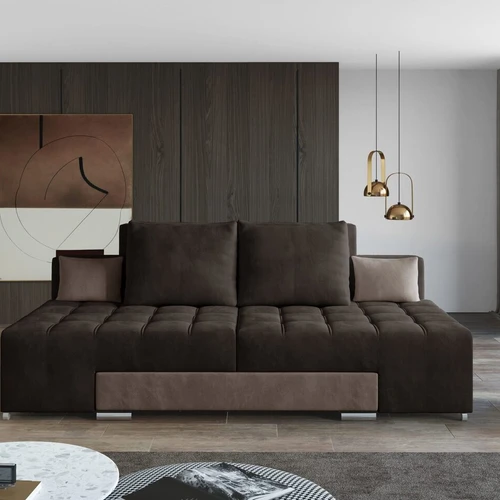 Sofa lova EL1524, rudas aksomas