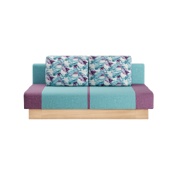 Moderni sofa-lova su miegamąja funkcija ir gobeleno pasirinkimu
