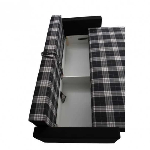 Plati 215 cm dviaukštė lova su T30 puta ir ABS kojelėmis