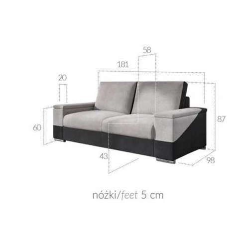 Minkšta sofa-lova su „Bonell“ spyruoklėmis