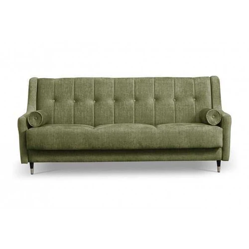 Juodos kojos ir buko dizaino sofos komplektas su atlošu