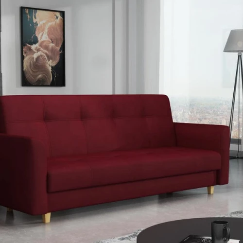Sofa lova SAGA, vyno raudona